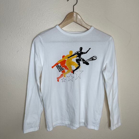 Gap Kids Long Sleeve Soccer Print Tee XL - Picture 1 of 8